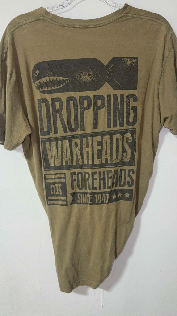 Nine Line Apparel Warheads on Foreheads Olive Green Short Sleeve T-Shirt